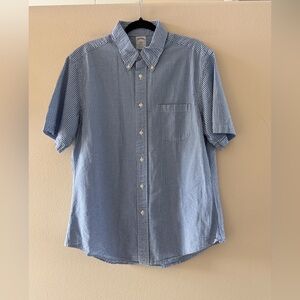 Brooks Brothers Men’s Blue Gingham Button-Down Shirt